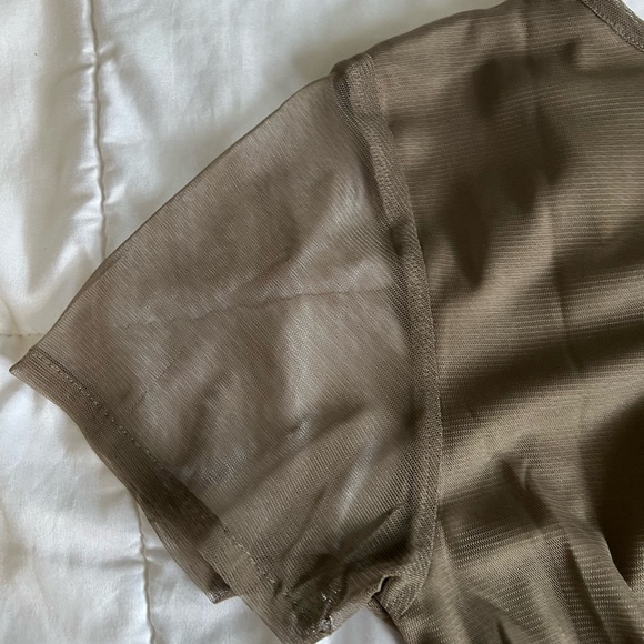 Amichi Large Brown Chiffon Dress - Picture 2 of 5